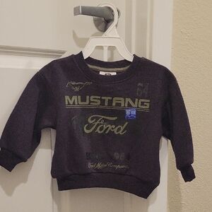 NWT Grayson Threads The Label Kids-Ford Mustang Sweatshirt SIZE 12M - Dark Gray